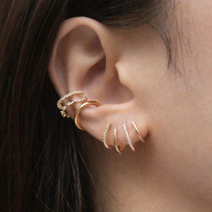 Evi | Spiral Ear Cuff Earrings