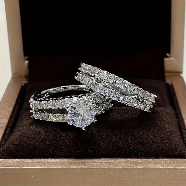 Susan | Eternal Radiance Ring Set | Gold