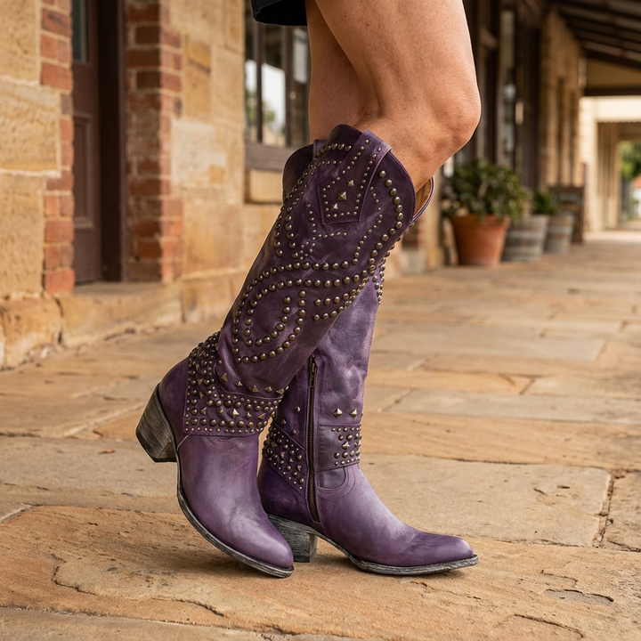Eva | Western Knee-High Boots