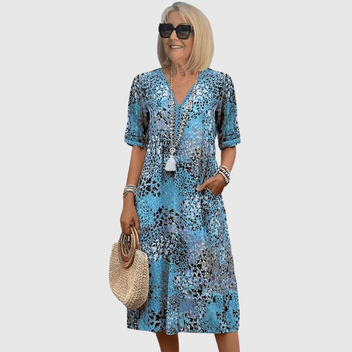 Eva | Ocean Breeze Midi Dress