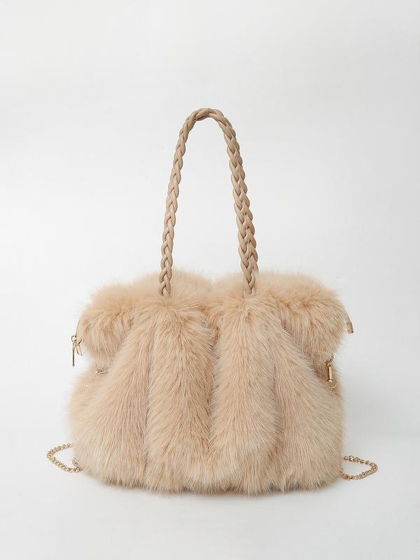Sophie | Plush Velvet Shoulder Tote