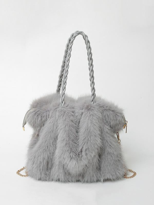 Sophie | Plush Velvet Shoulder Tote