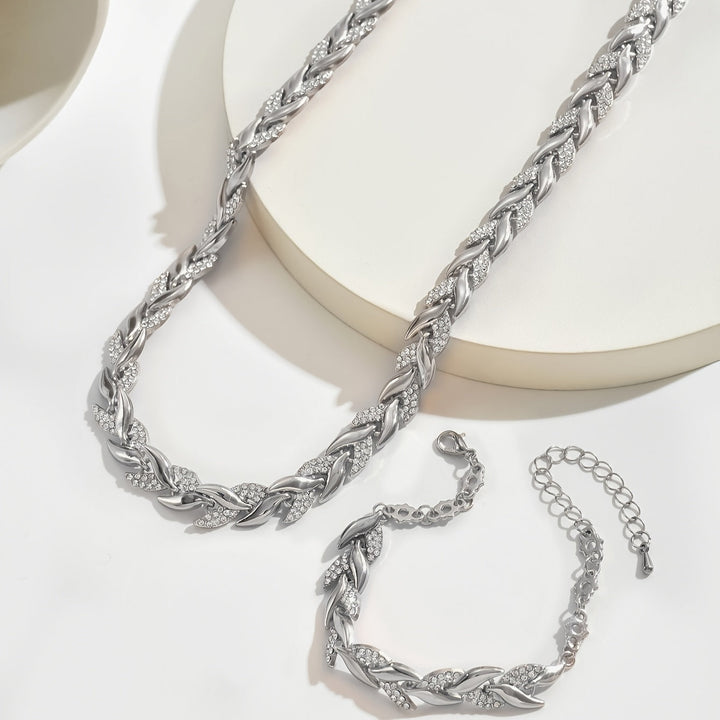 Leanne | Elegant glass fish tail set with crystals