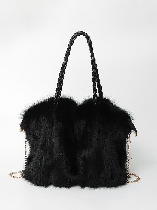 Sophie | Plush Velvet Shoulder Tote