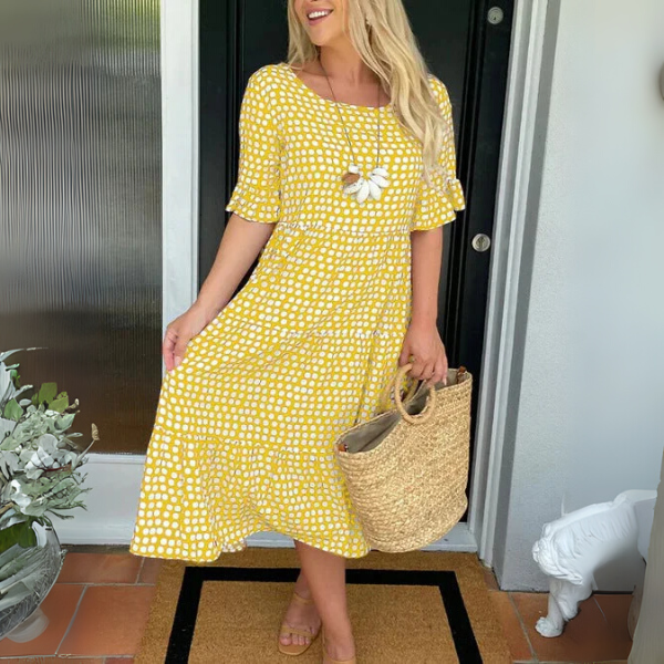 Emma | Relaxed Tiered Midi Dress