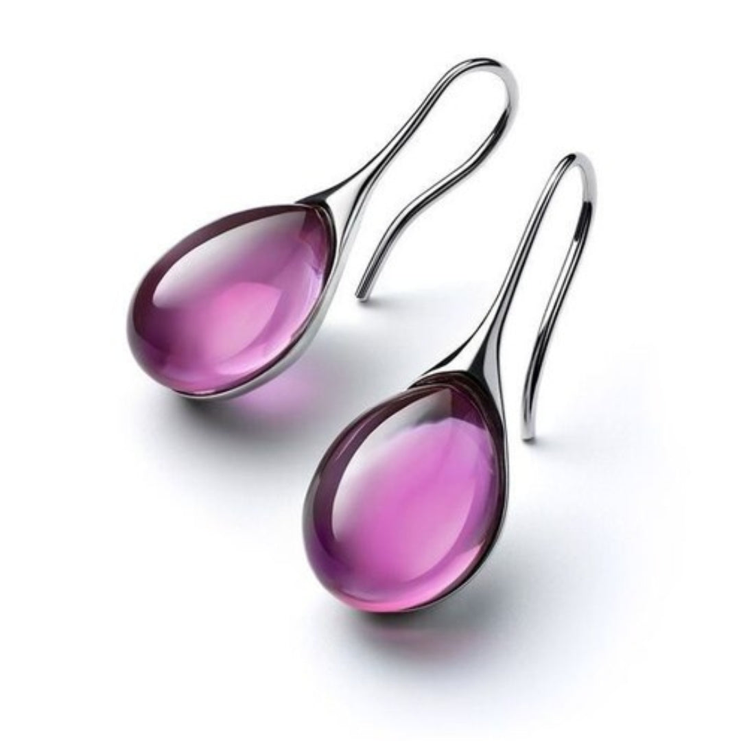 Sophie | Crystal Drop Earrings in Gold and Silver