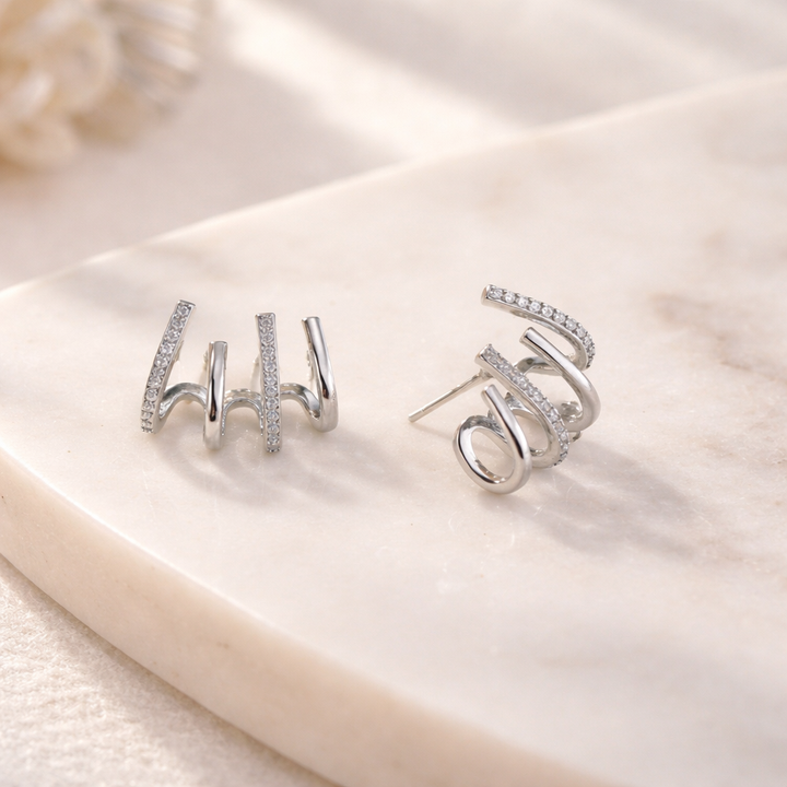 Evi | Spiral Ear Cuff Earrings