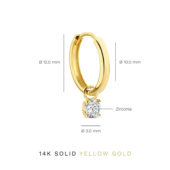 Larmes de Lune Stone Earrings Set | Golden