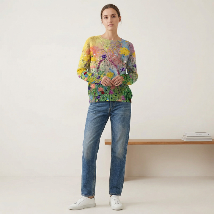 Marta | Flowers Art Cozy Sweater