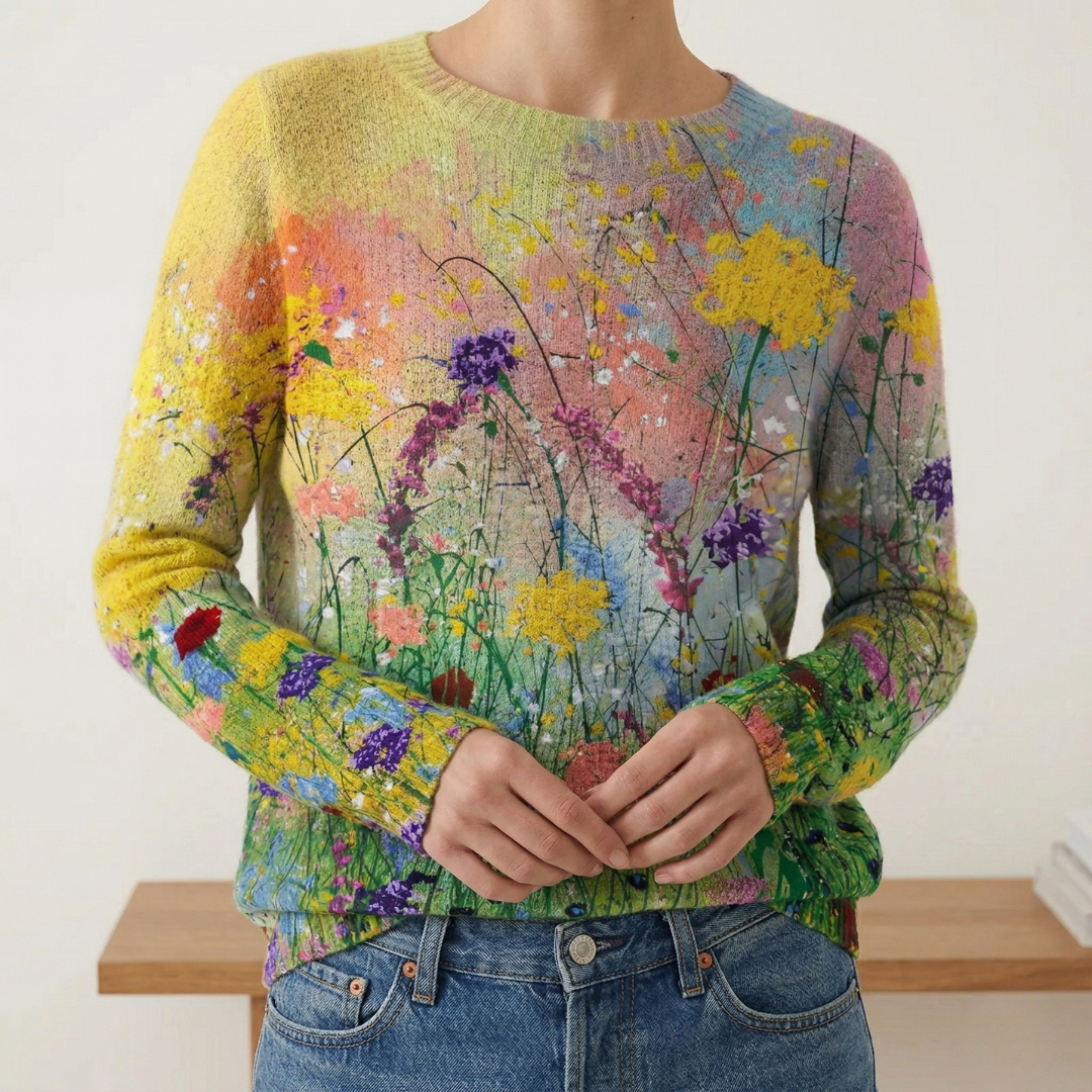 Marta | Flowers Art Cozy Sweater