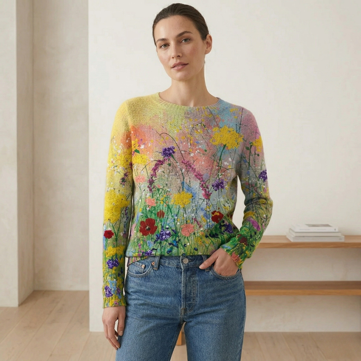 Marta | Flowers Art Cozy Sweater