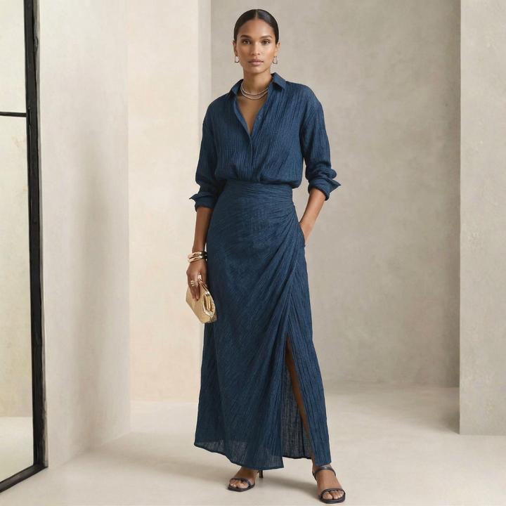 Luna | Timeless Shirt & Long Skirt Set