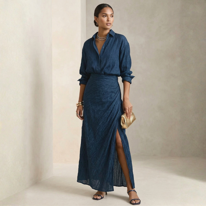 Luna | Timeless Shirt & Long Skirt Set