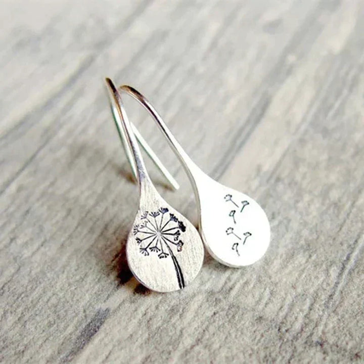 Vintage Flower Earrings in 925 Silver