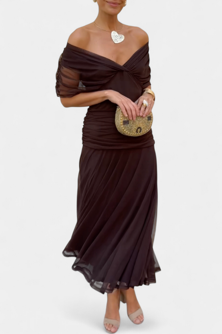 Jinky | V-Neck Floral Maxi Dress