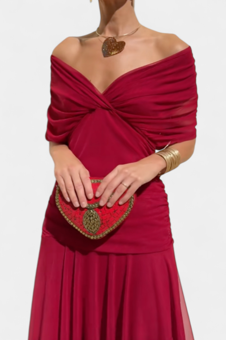 Jinky | V-Neck Floral Maxi Dress