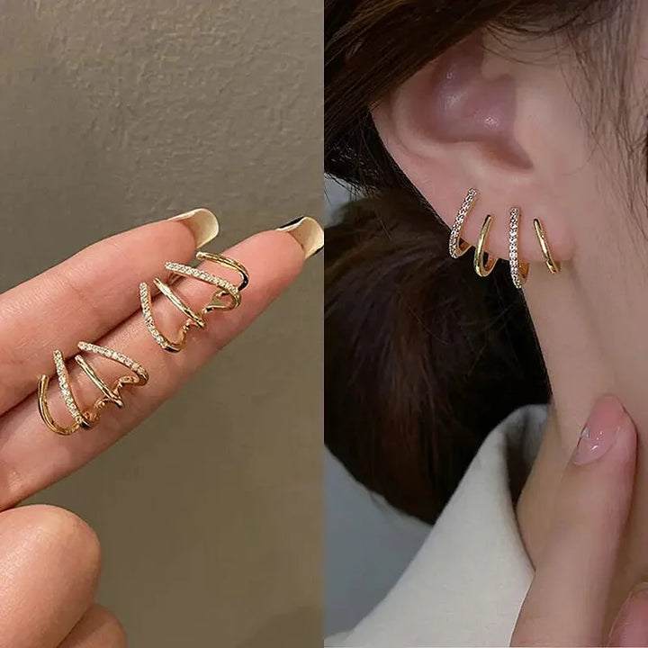 Evi | Spiral Ear Cuff Earrings