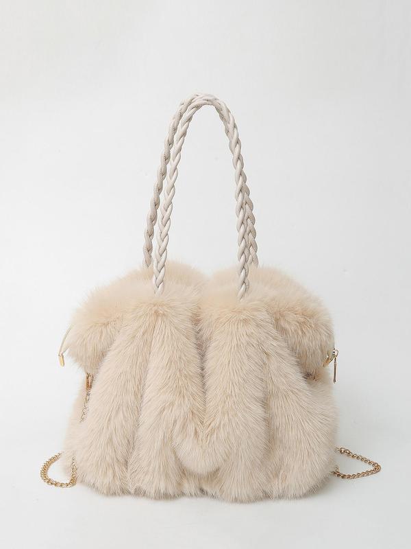 Sophie | Plush Velvet Shoulder Tote