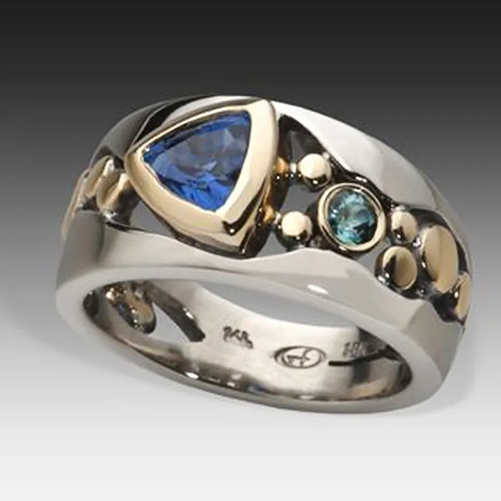 Marie | Vintage Blue Crystal Ring