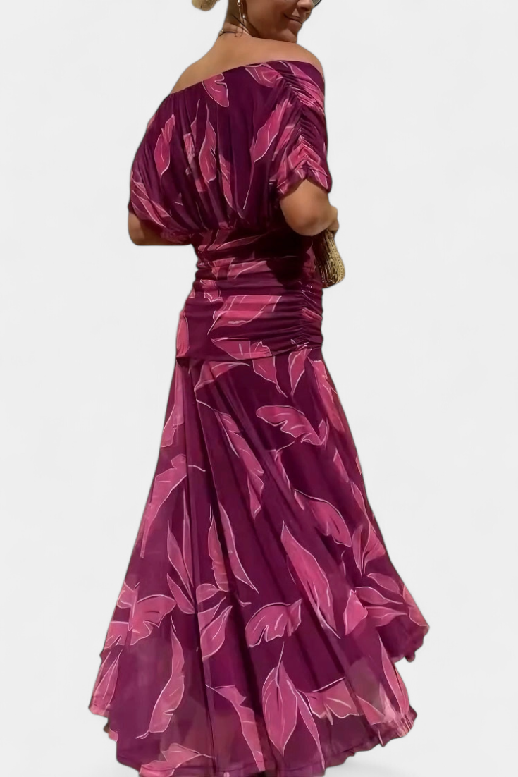 Jinky | V-Neck Floral Maxi Dress