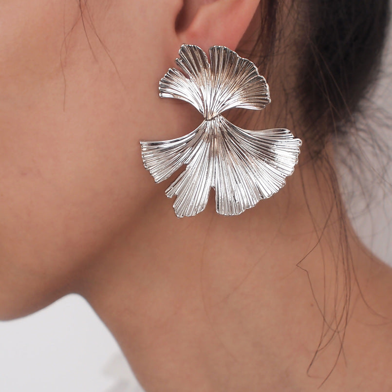 Vintage Ginkgo Biloba Earrings