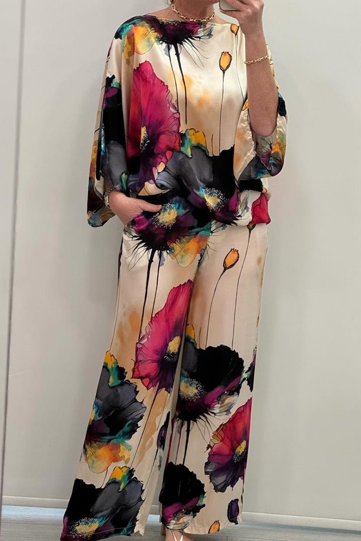 Elira | Flowing Floral Two-Piece Set