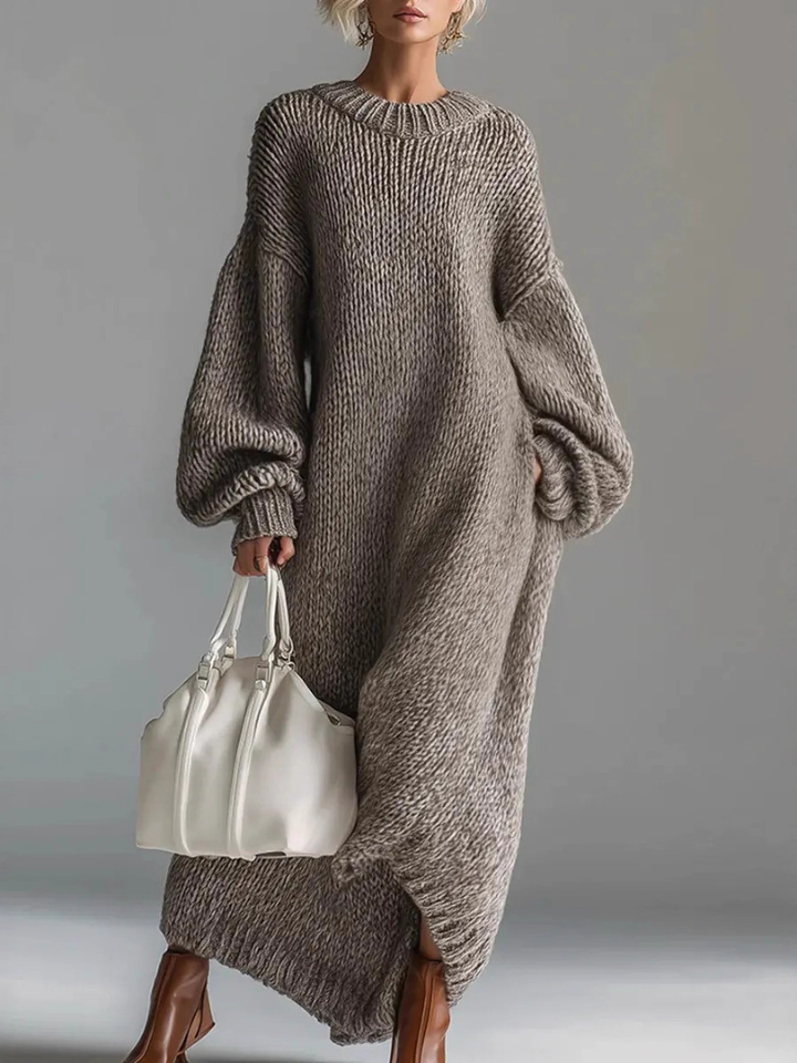 Bella | Oversized Knit Maxi Sweater Dress