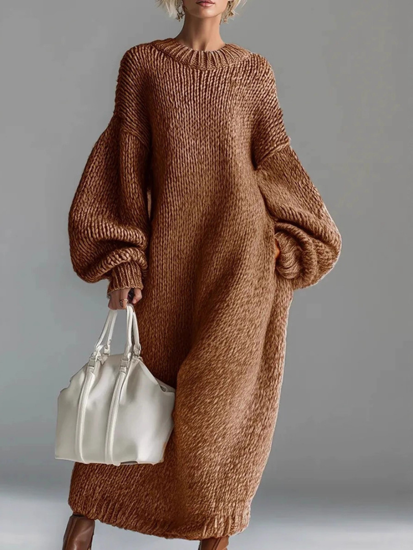Bella | Oversized Knit Maxi Sweater Dress